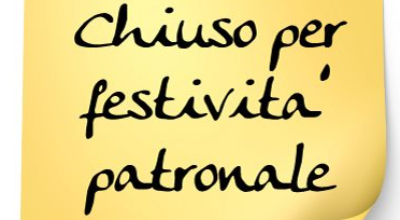 AVVISO Chiusura uffici comunali per festa patronale